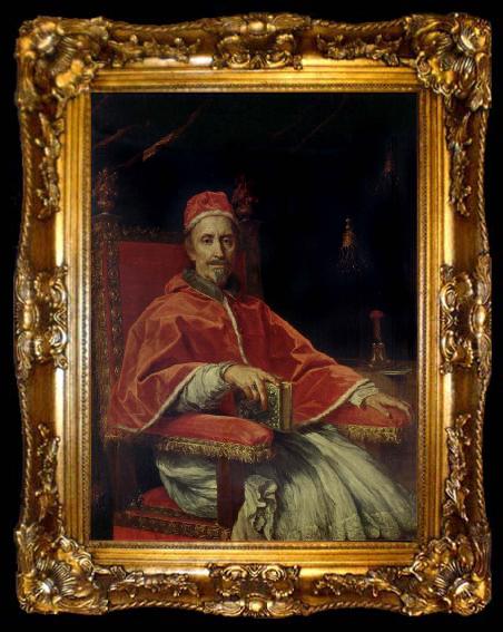 framed  Carlo Maratti Portrait of Clement IX, ta009-2